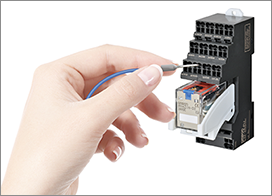 挿しやすいプッシュイン