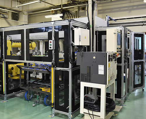 ミスミのアルミフレームを採用した装置