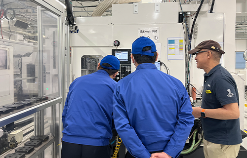 現場ならではな交流