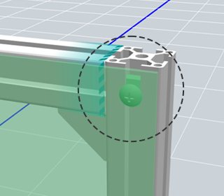 アルミフレーム締結