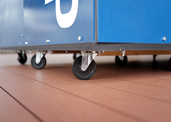 アルミフレームを中心としたミスミ商品が作品全体を支えている