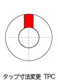 タップ寸法変更TPC