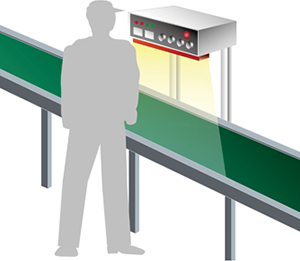 目視検査のライン